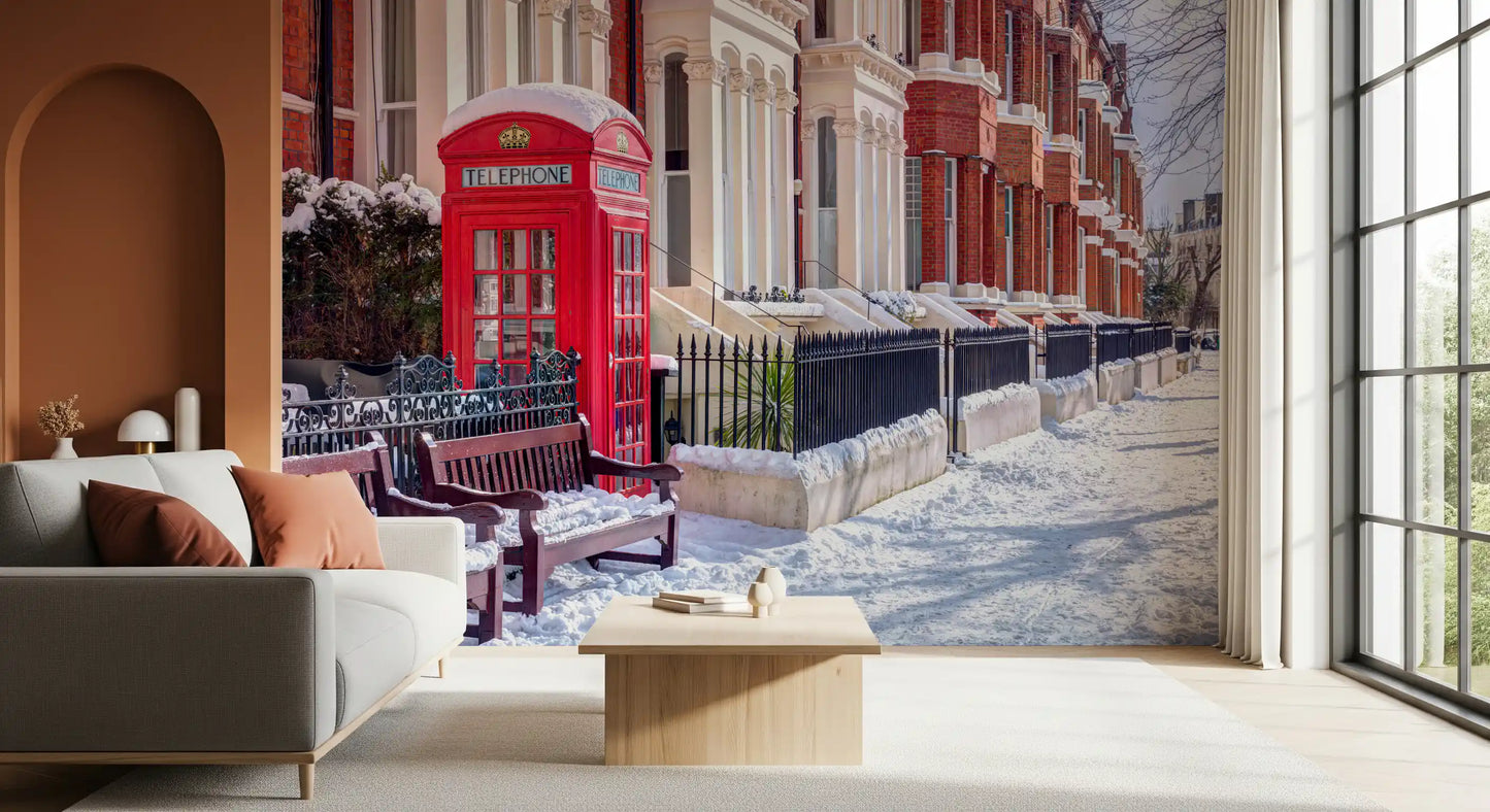 Snowy London Wall Mural