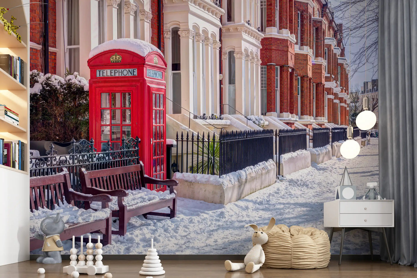 Snowy London Wall Mural