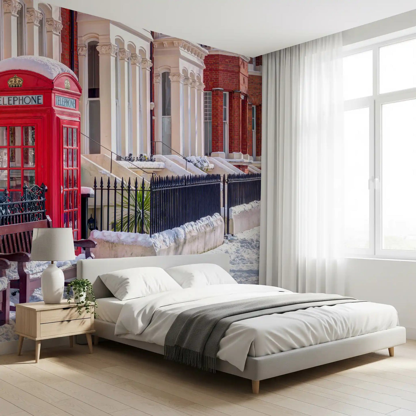 Snowy London Wall Mural