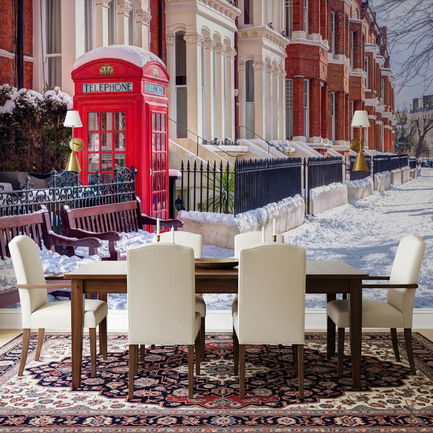 Snowy London Wall Mural