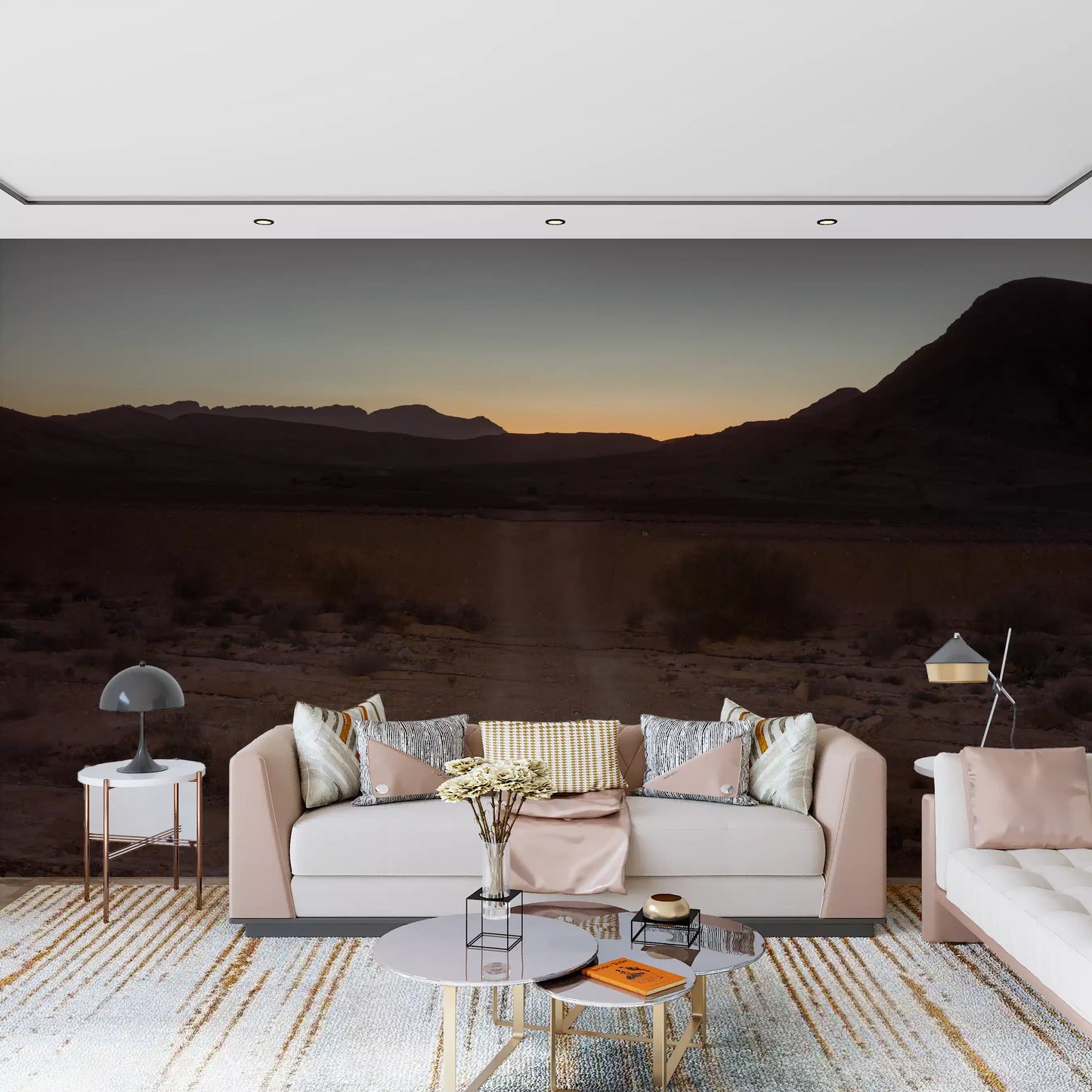 Desert Dawn Path Wall Mural