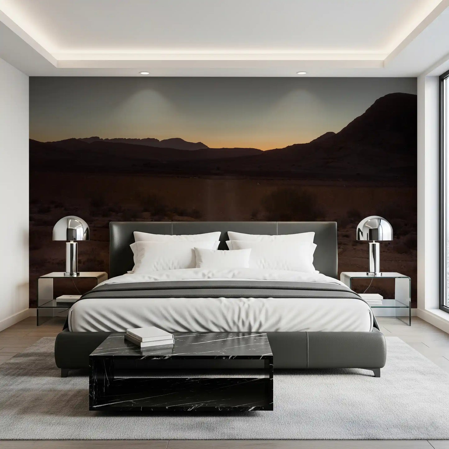 Desert Dawn Path Wall Mural