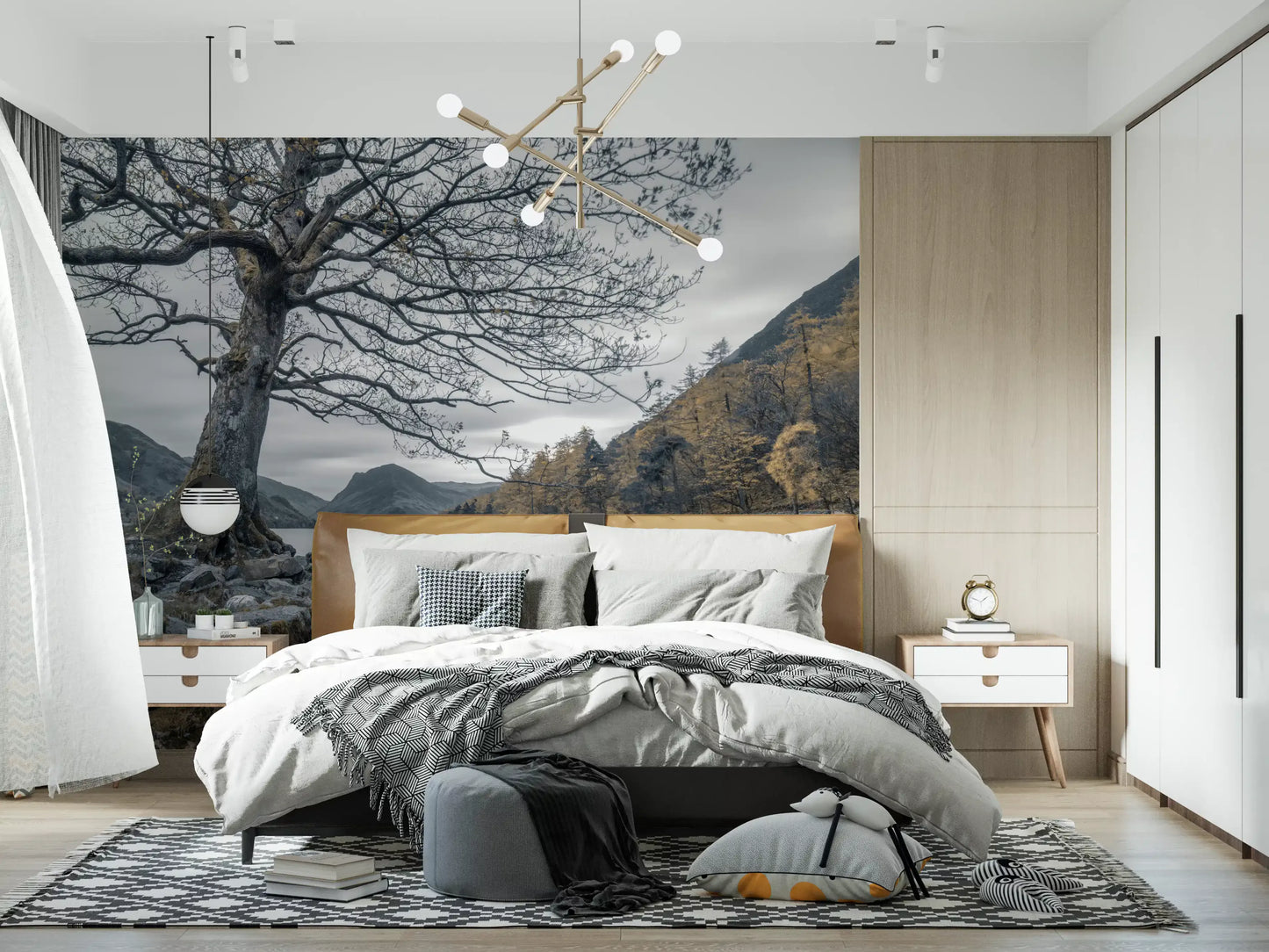 Ancient Oak, Silent Waters Wall Mural