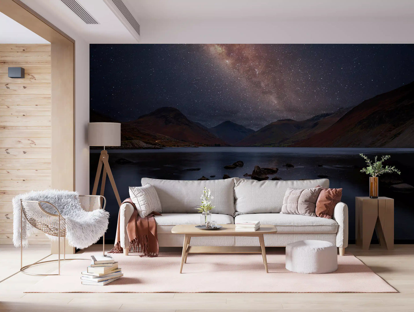 Milky Way Lake Reflection Wall Mural