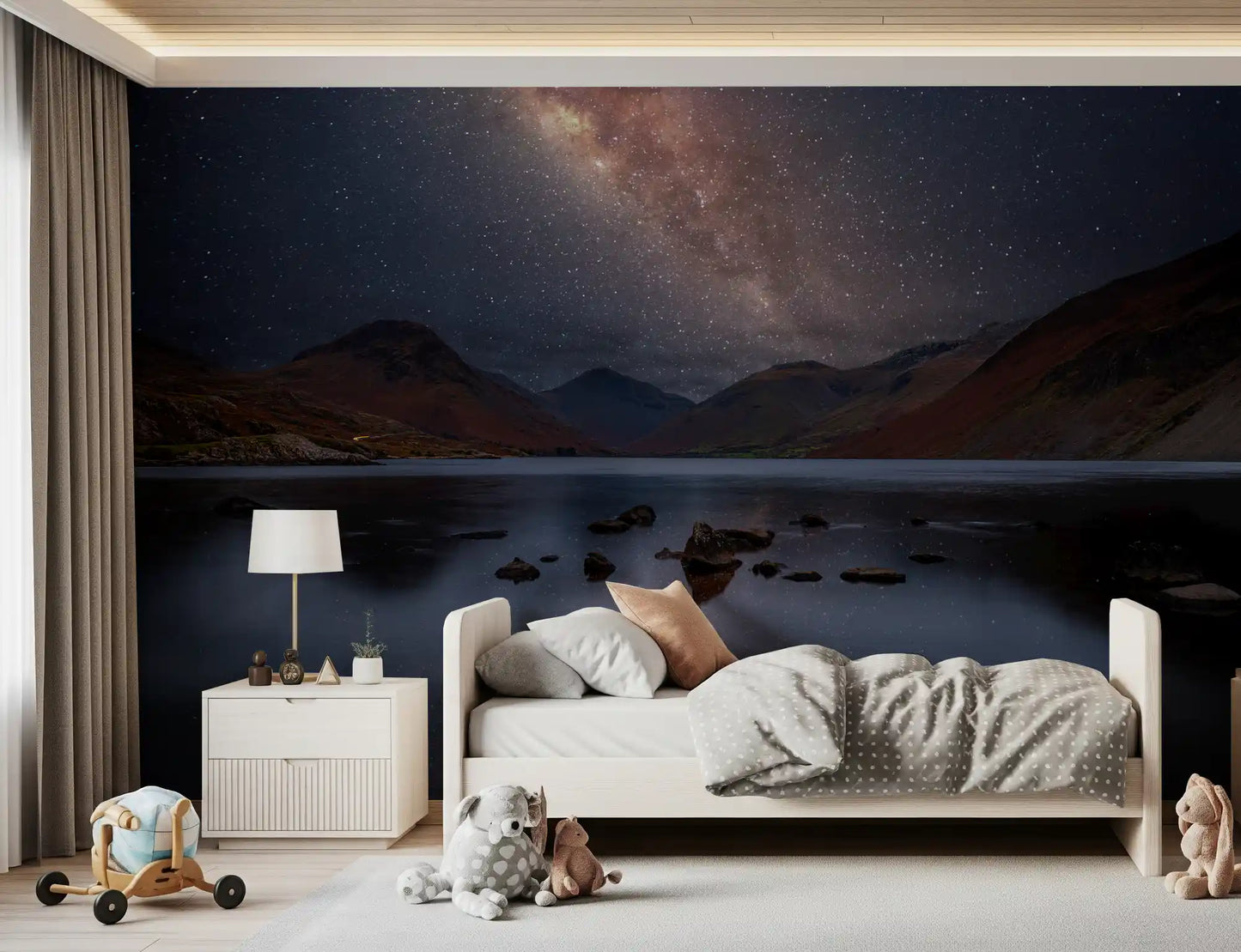 Milky Way Lake Reflection Wall Mural