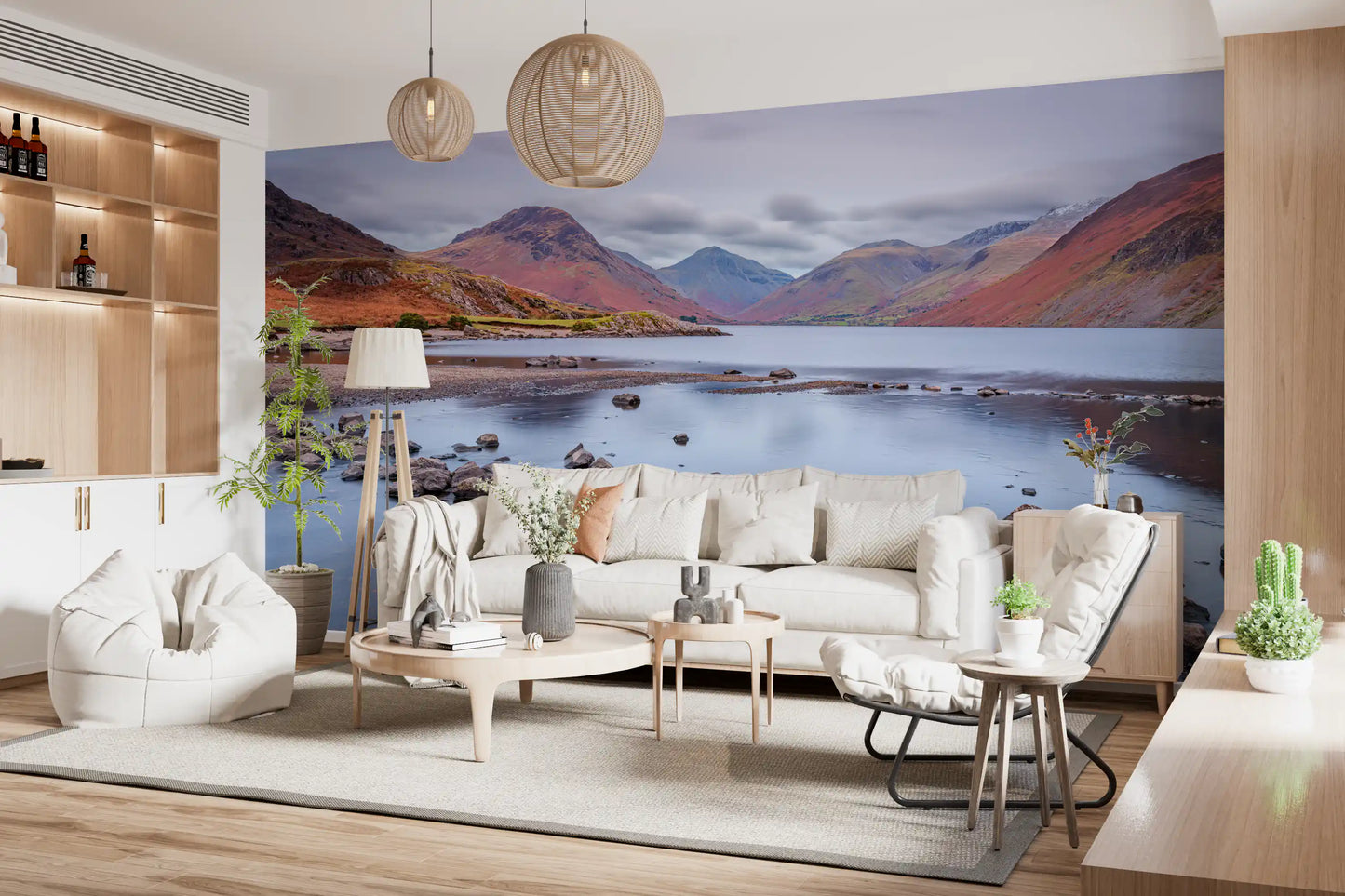 Wastwater's Autumnal Embrace Wall Mural