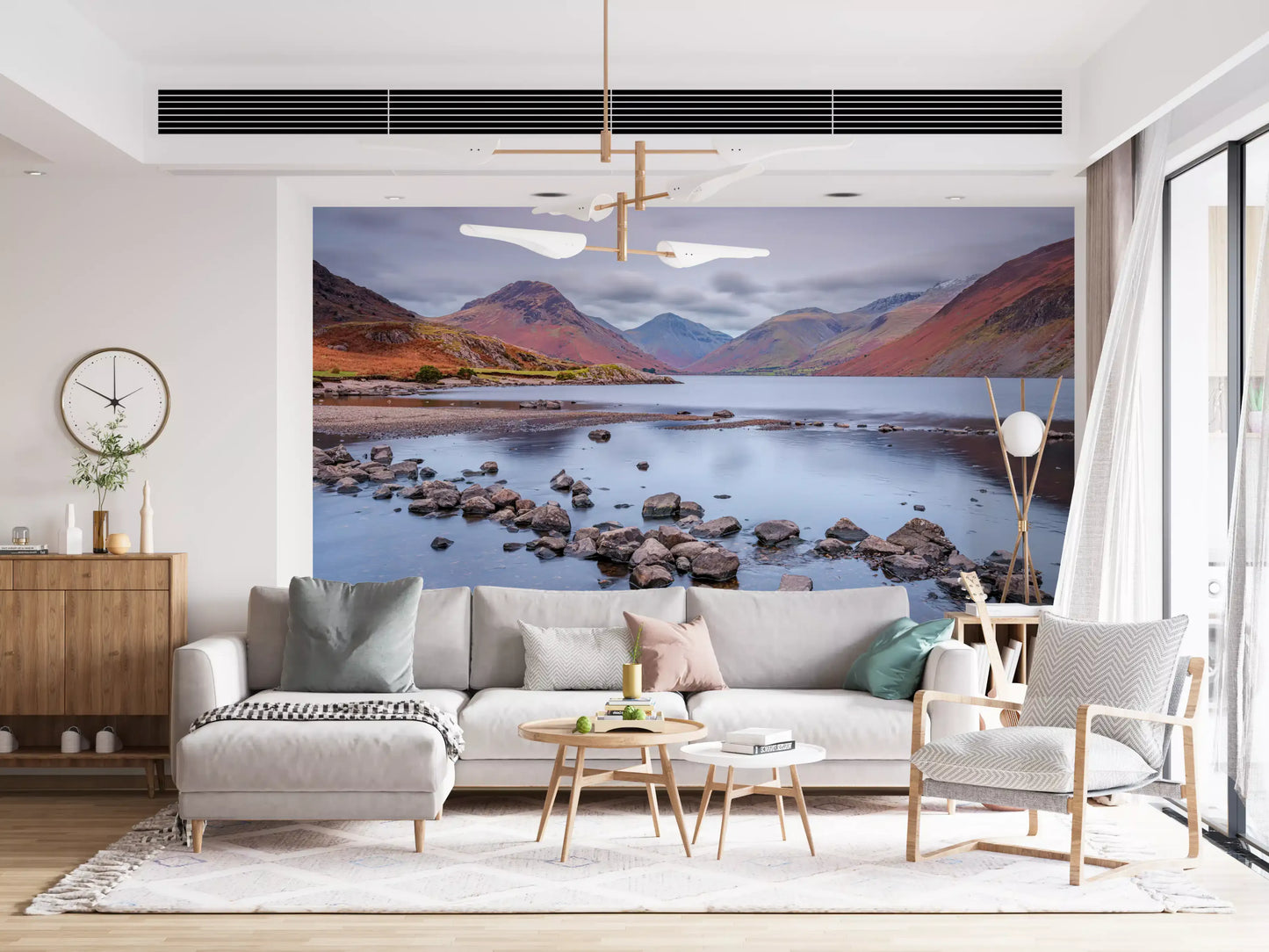 Wastwater's Autumnal Embrace Wall Mural