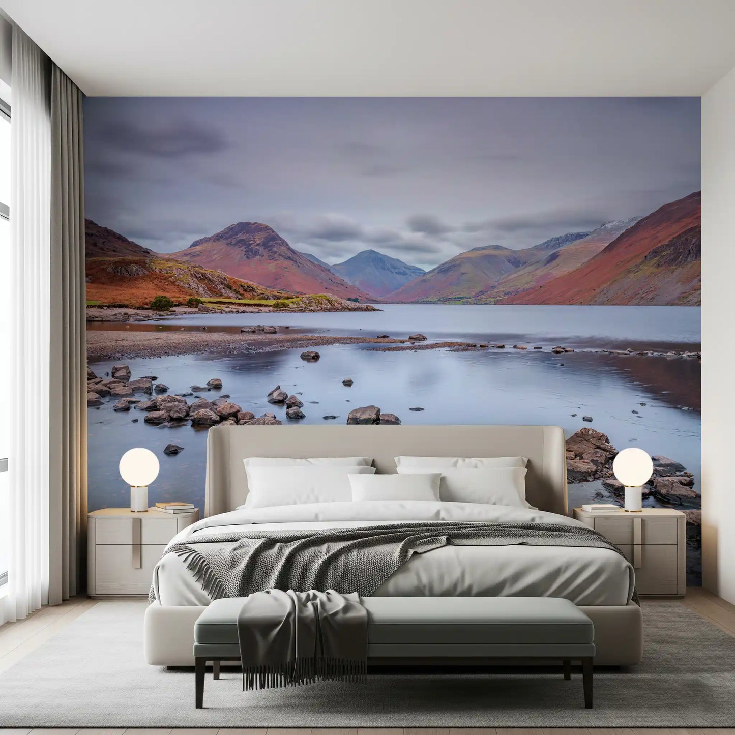 Wastwater's Autumnal Embrace Wall Mural