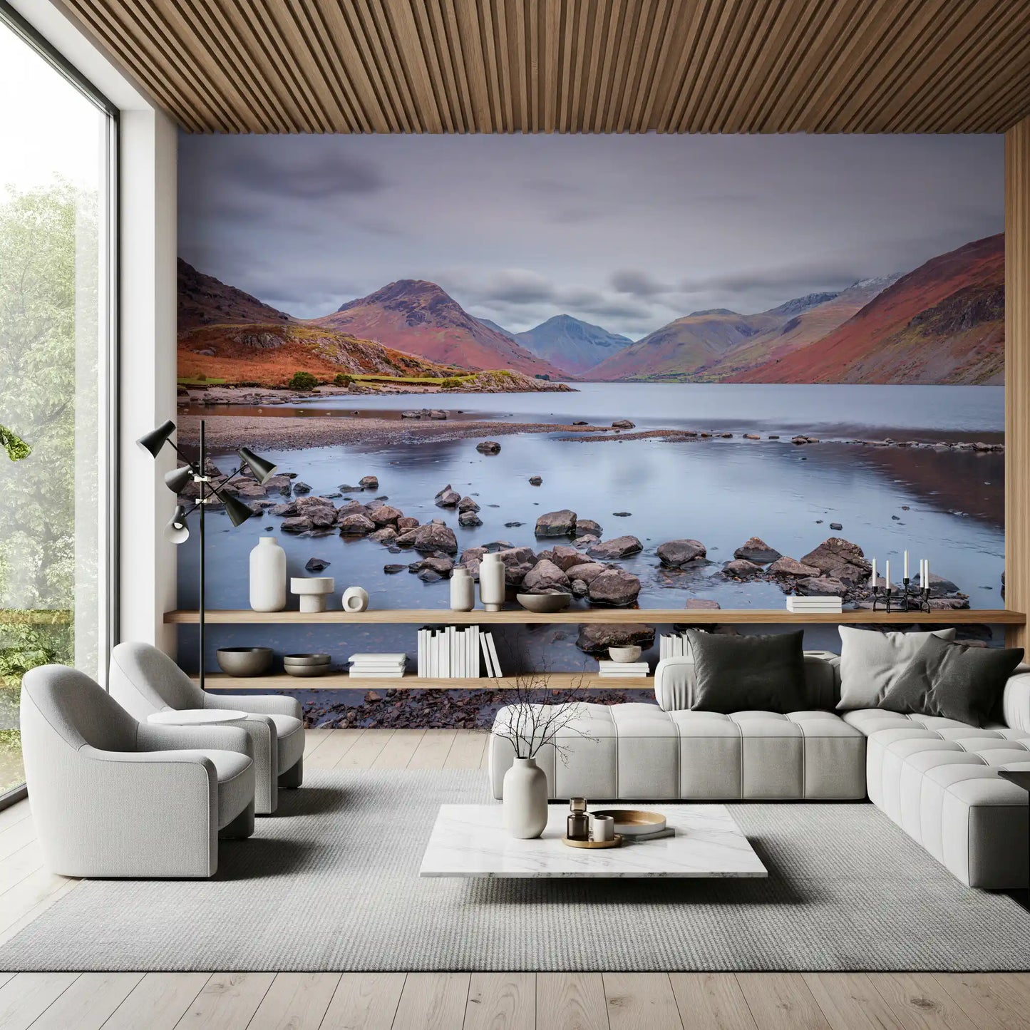 Wastwater's Autumnal Embrace Wall Mural