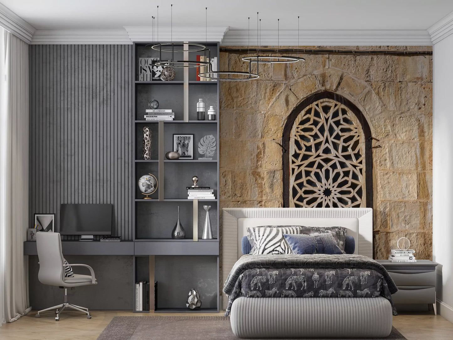 Moorish Light Pattern Wall Mural