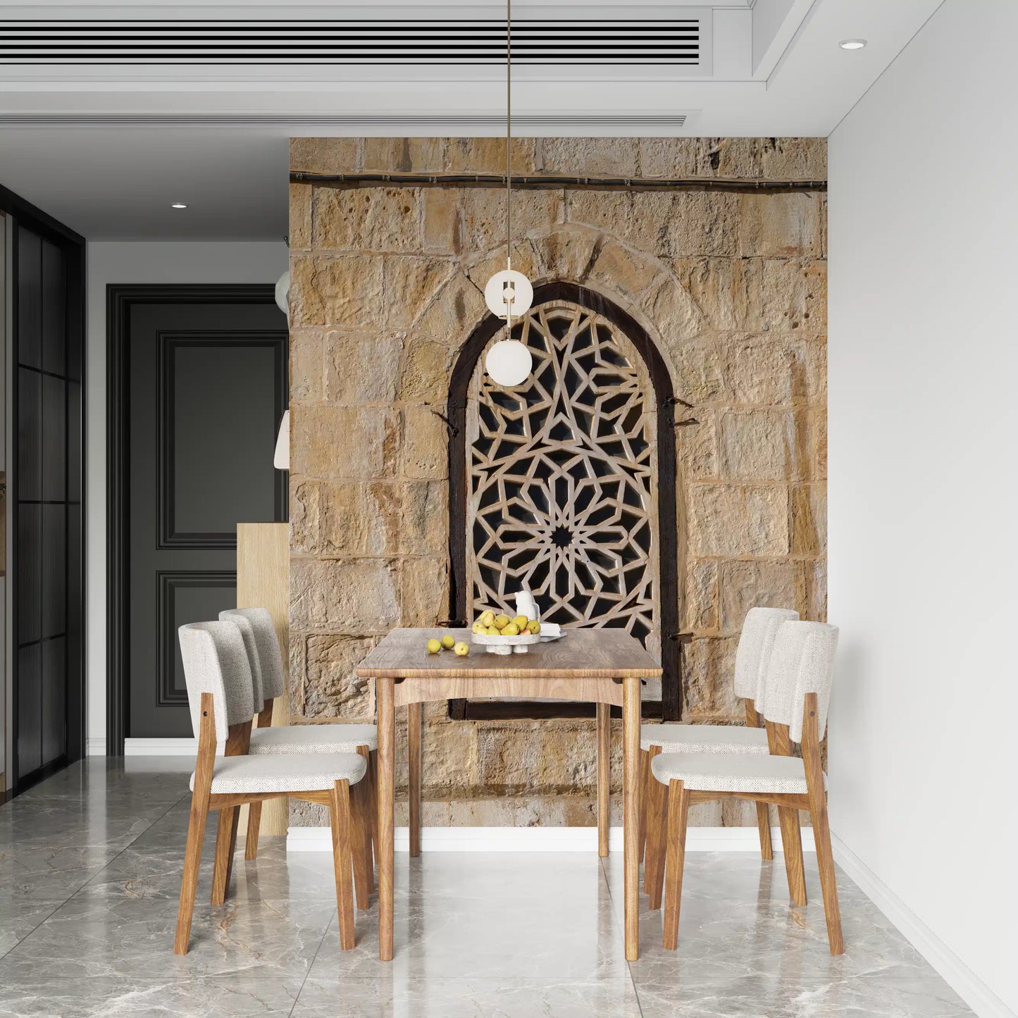 Moorish Light Pattern Wall Mural