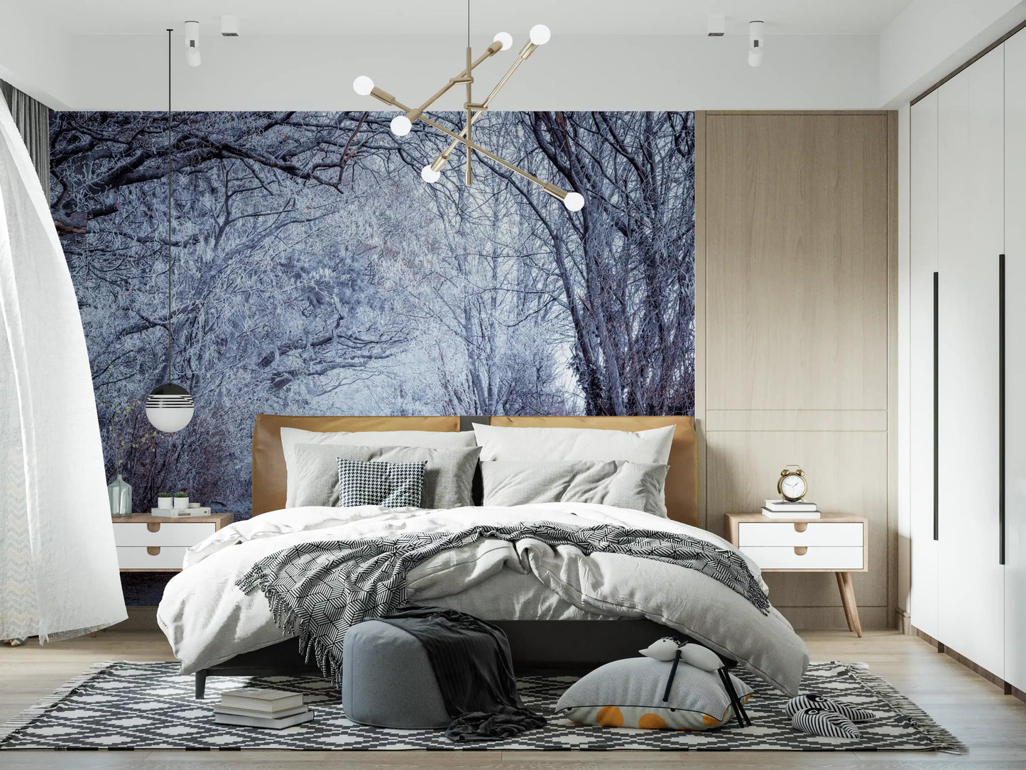 Winter's Enchanted Way Wall Mural