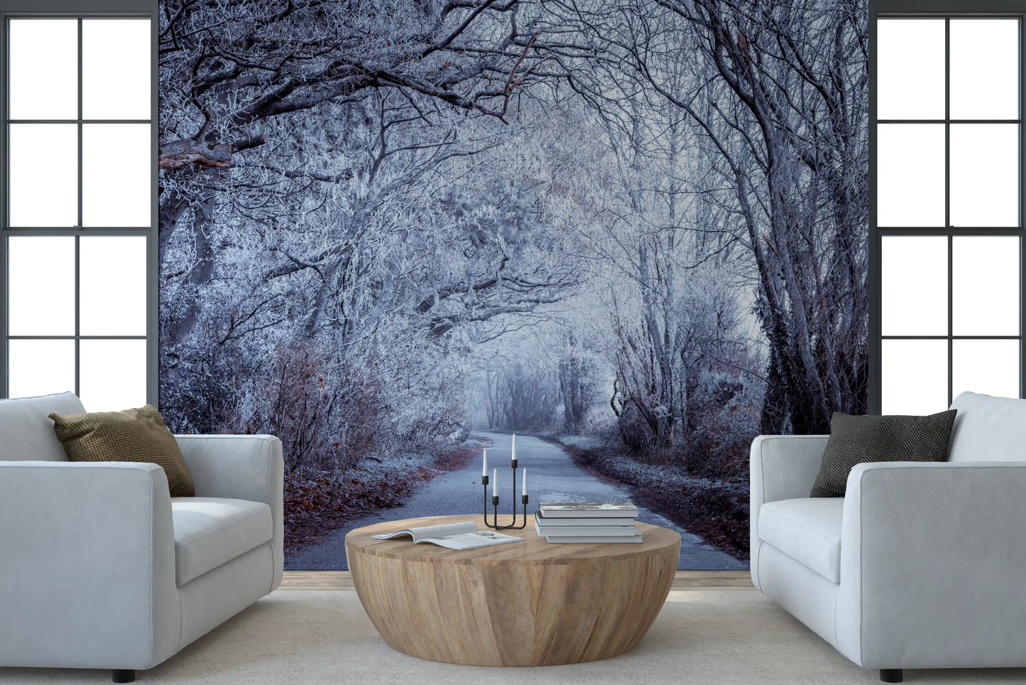 Winter's Enchanted Way Wall Mural