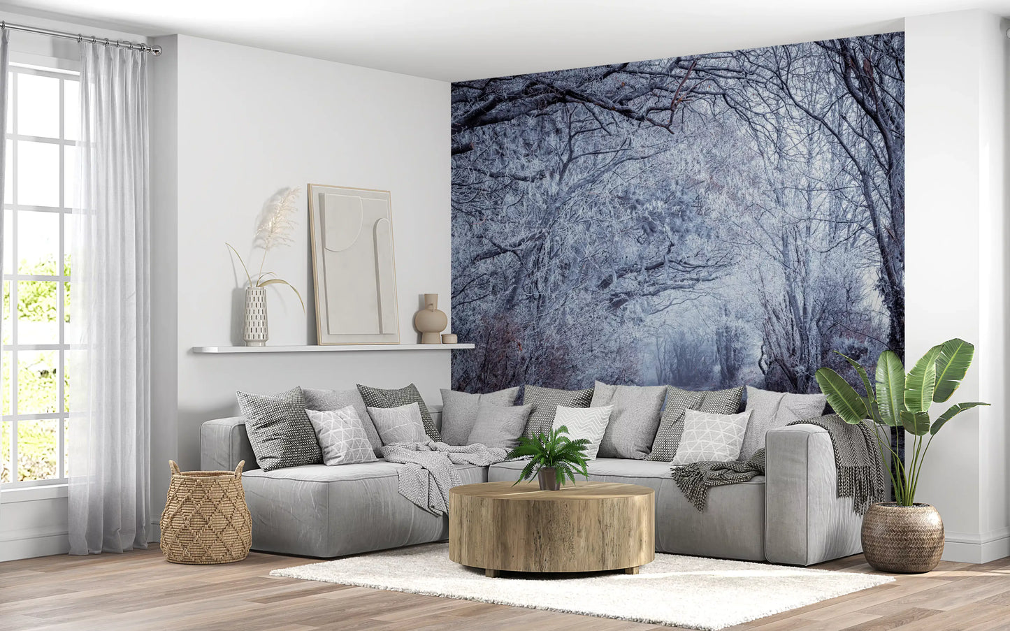 Winter's Enchanted Way Wall Mural