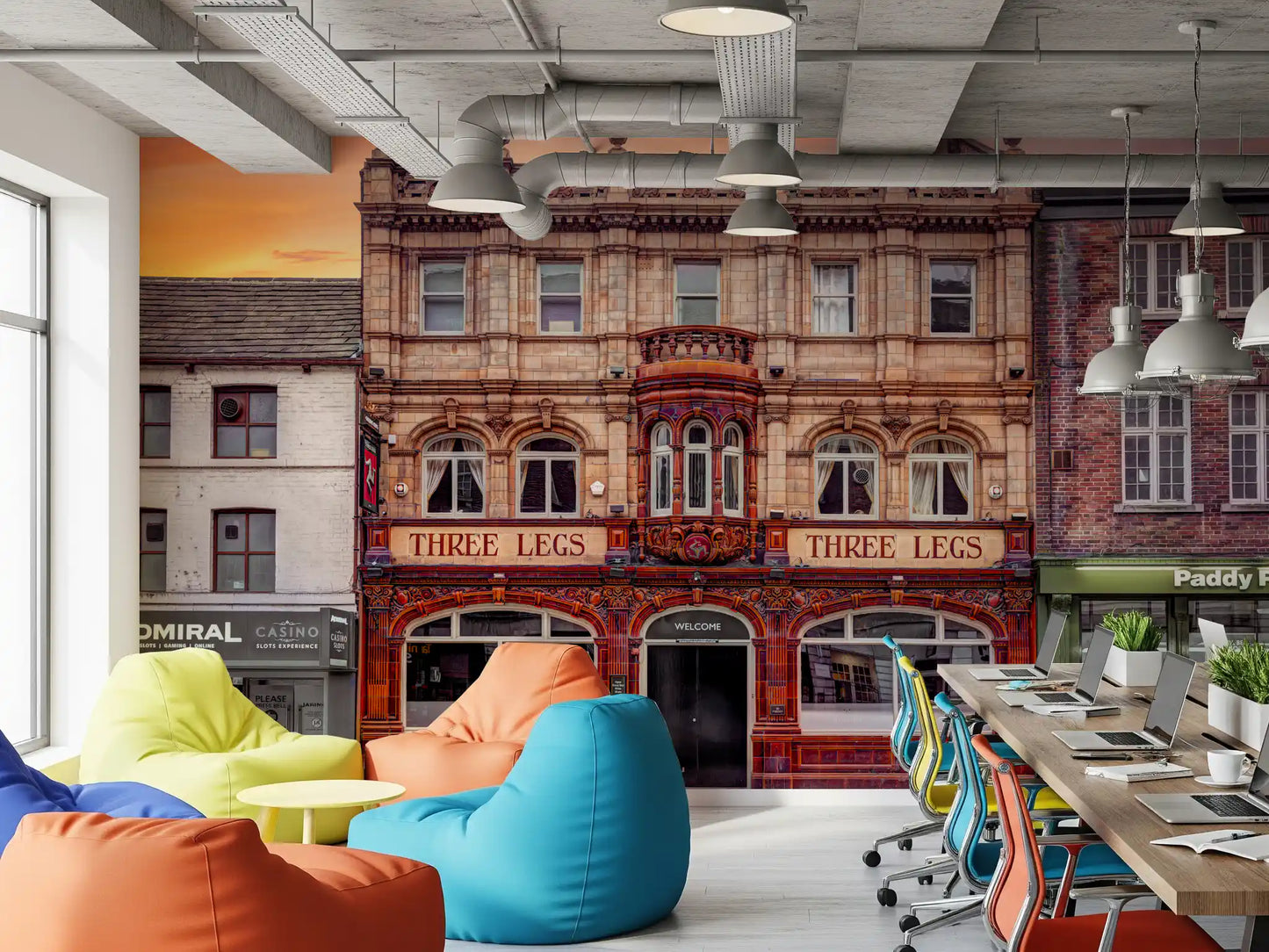 Three Legs: A Timeless Landmark Wall Mural