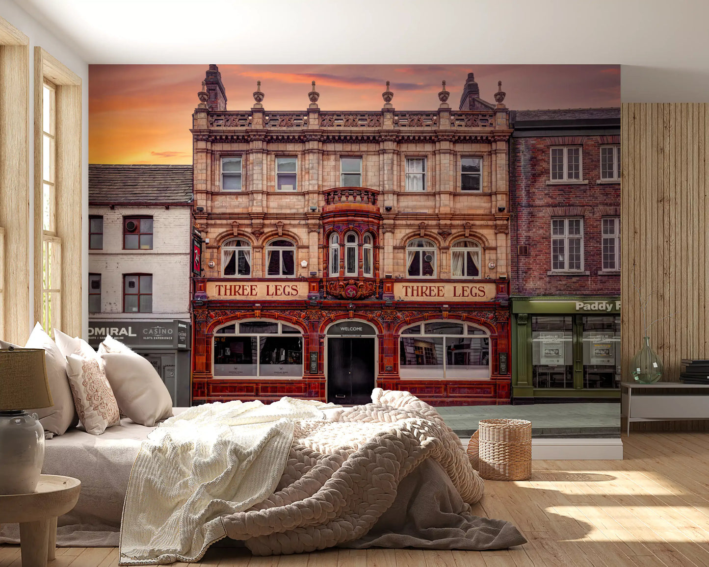 Three Legs: A Timeless Landmark Wall Mural