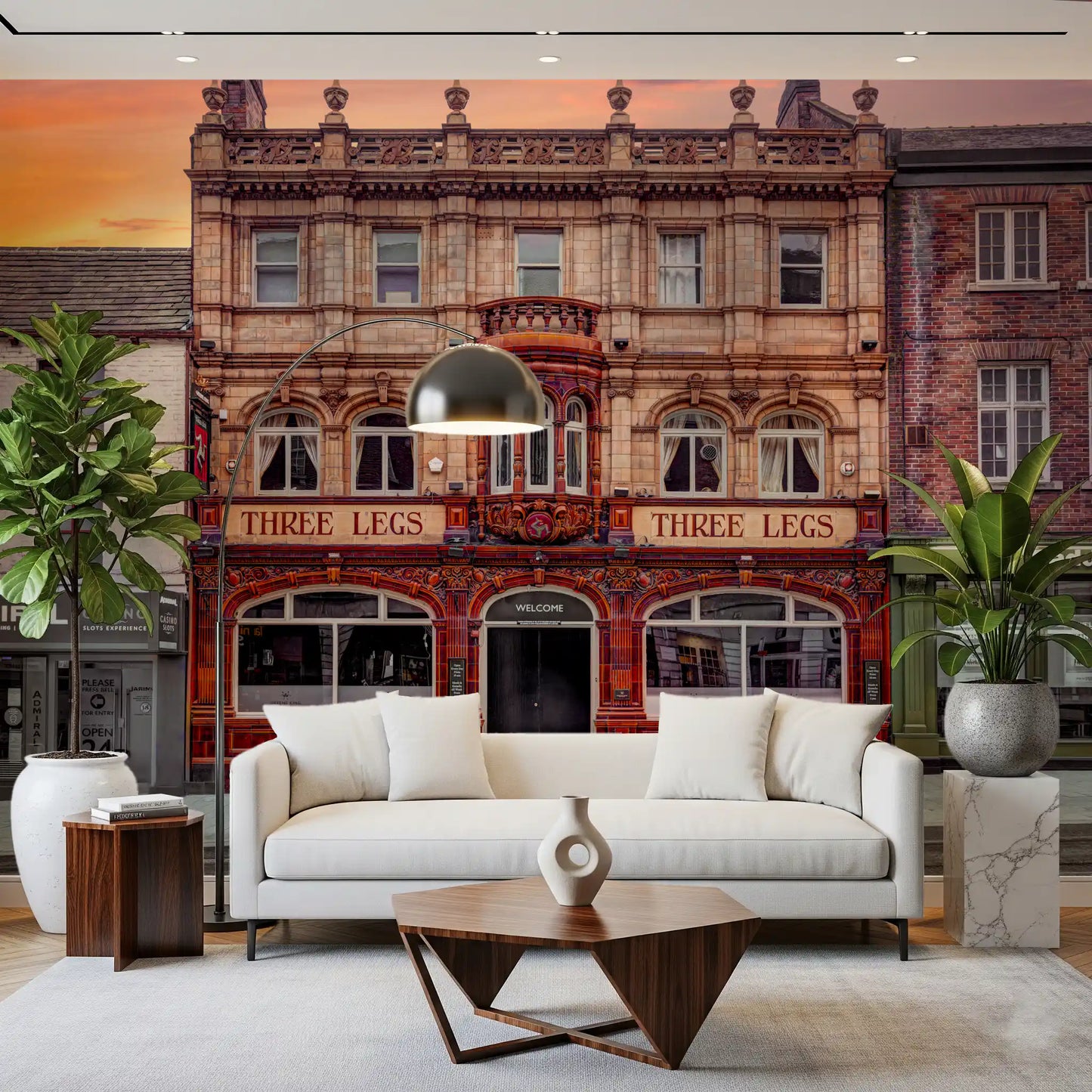 Three Legs: A Timeless Landmark Wall Mural