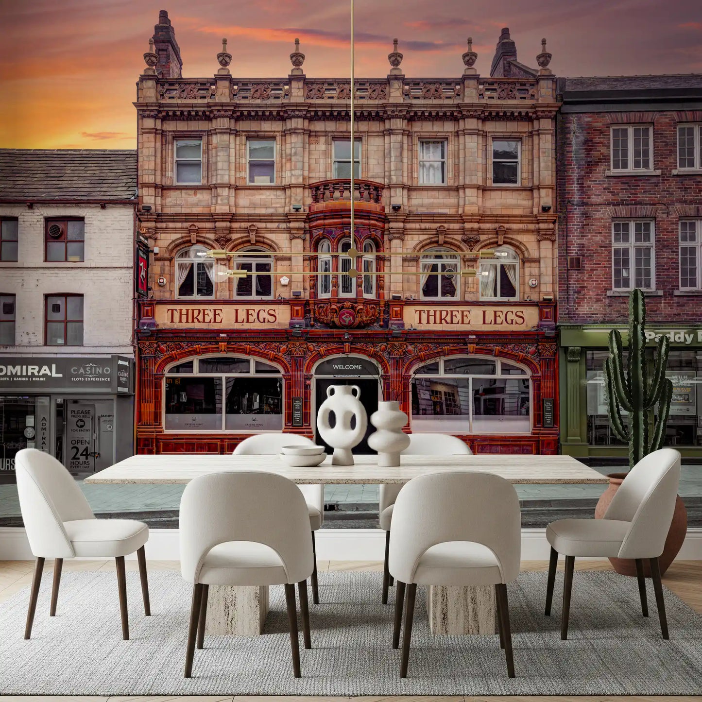 Three Legs: A Timeless Landmark Wall Mural