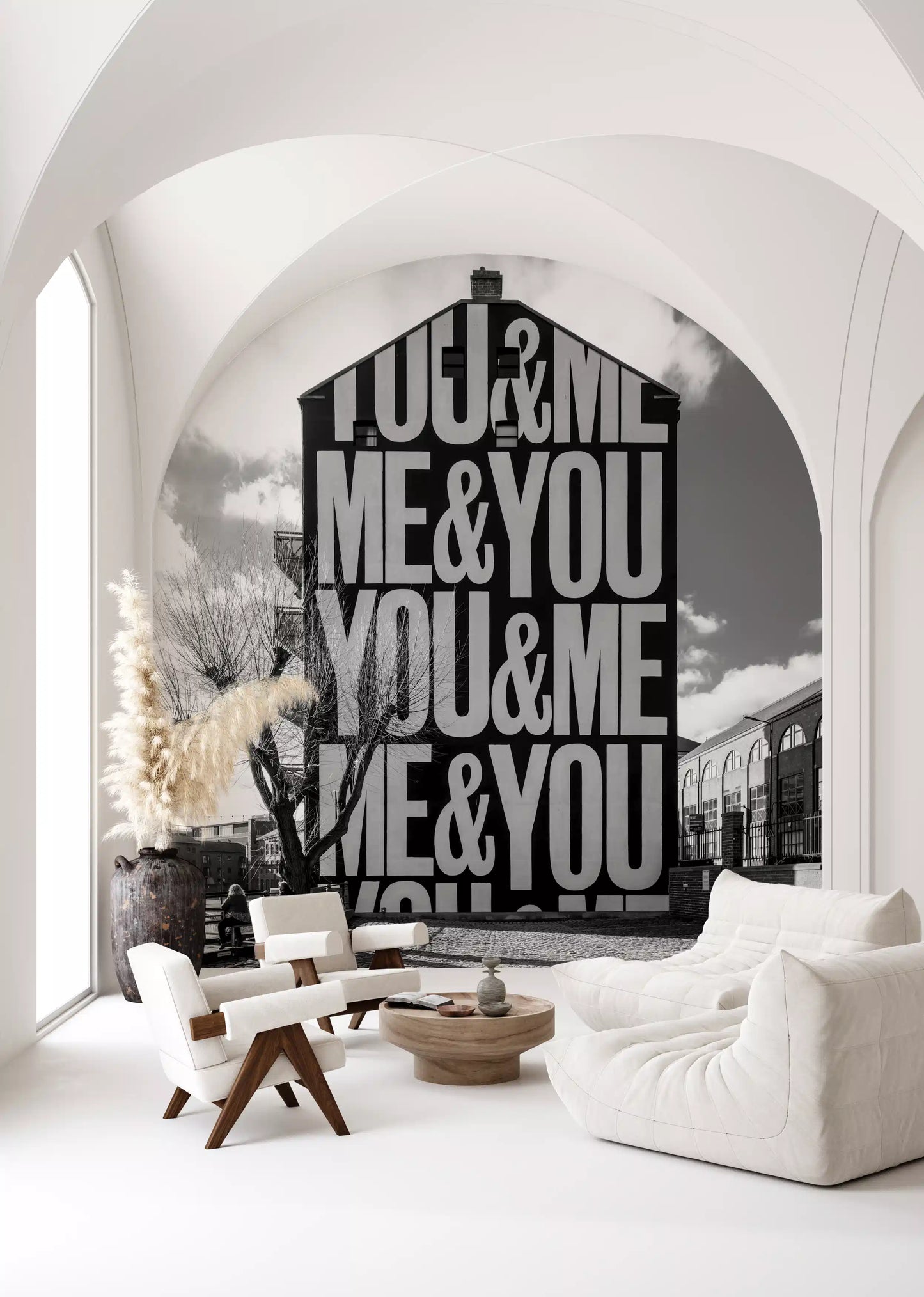You & Me Urban Art Wall Mural