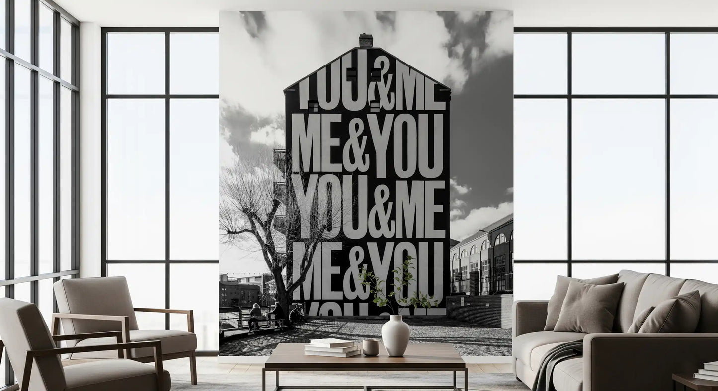 You & Me Urban Art Wall Mural