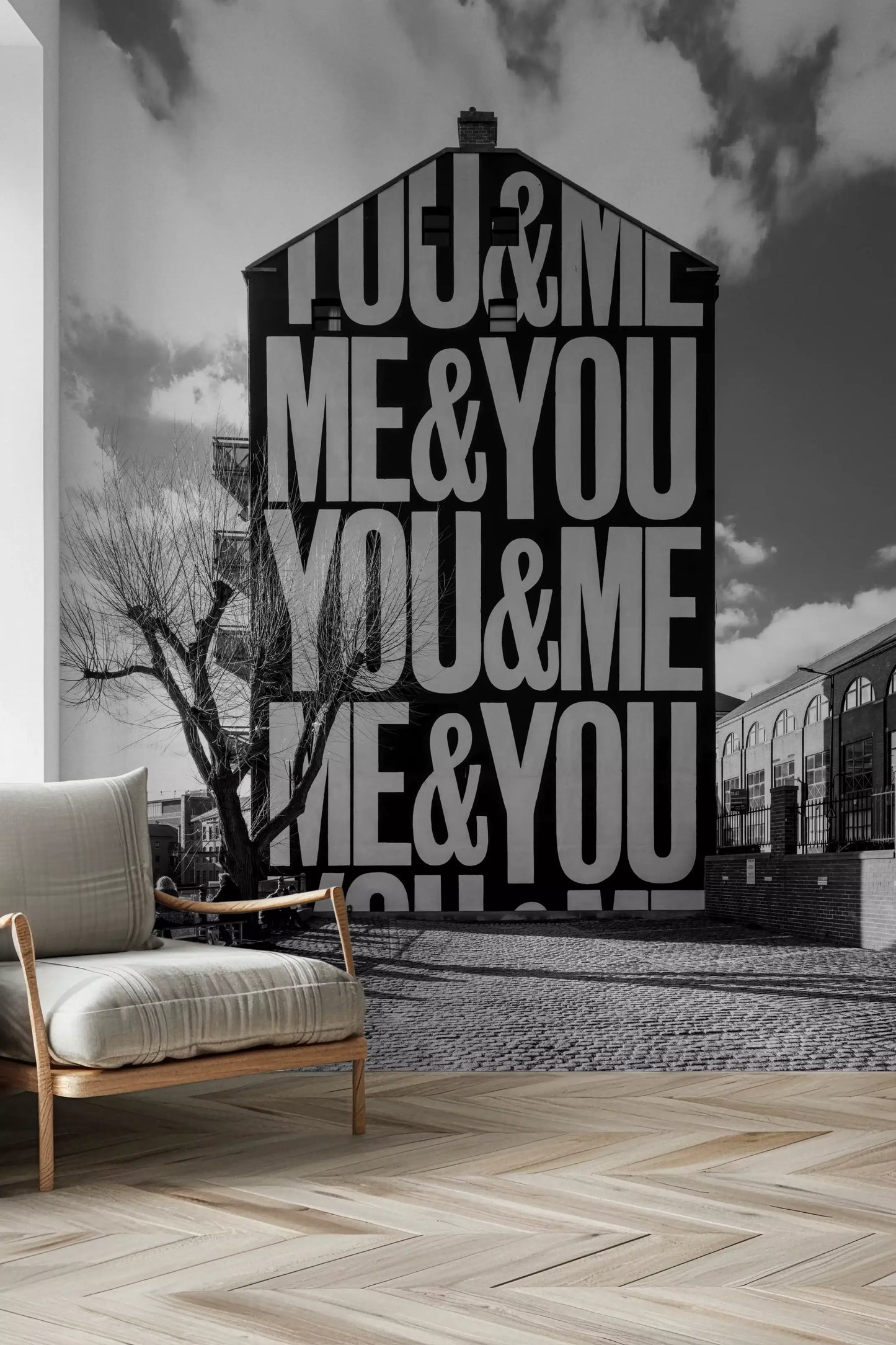 You & Me Urban Art Wall Mural