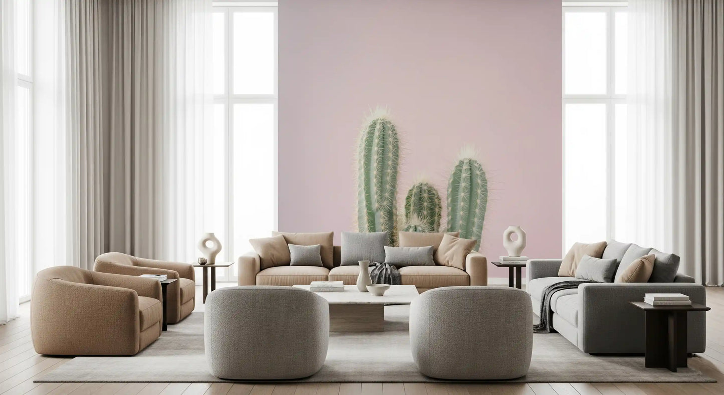 Desert rock wall mural showcasing towering sandstone formations