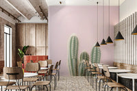 Desert landscape wall mural with warm sandstone textures