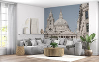 Classic cityscape wall mural with St Pauls and urban views
