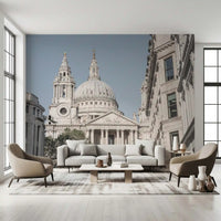 St Pauls city view wall mural with elegant stone architecture