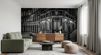 London corner wall mural showcasing classic city architecture