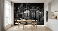 Architectural street wall mural featuring Londons urban charm