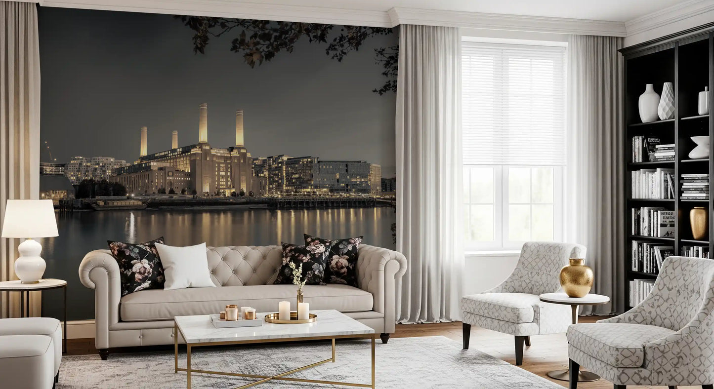 London's Illuminated Icon Wall Mural