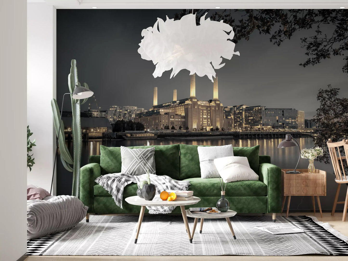 London's Illuminated Icon Wall Mural