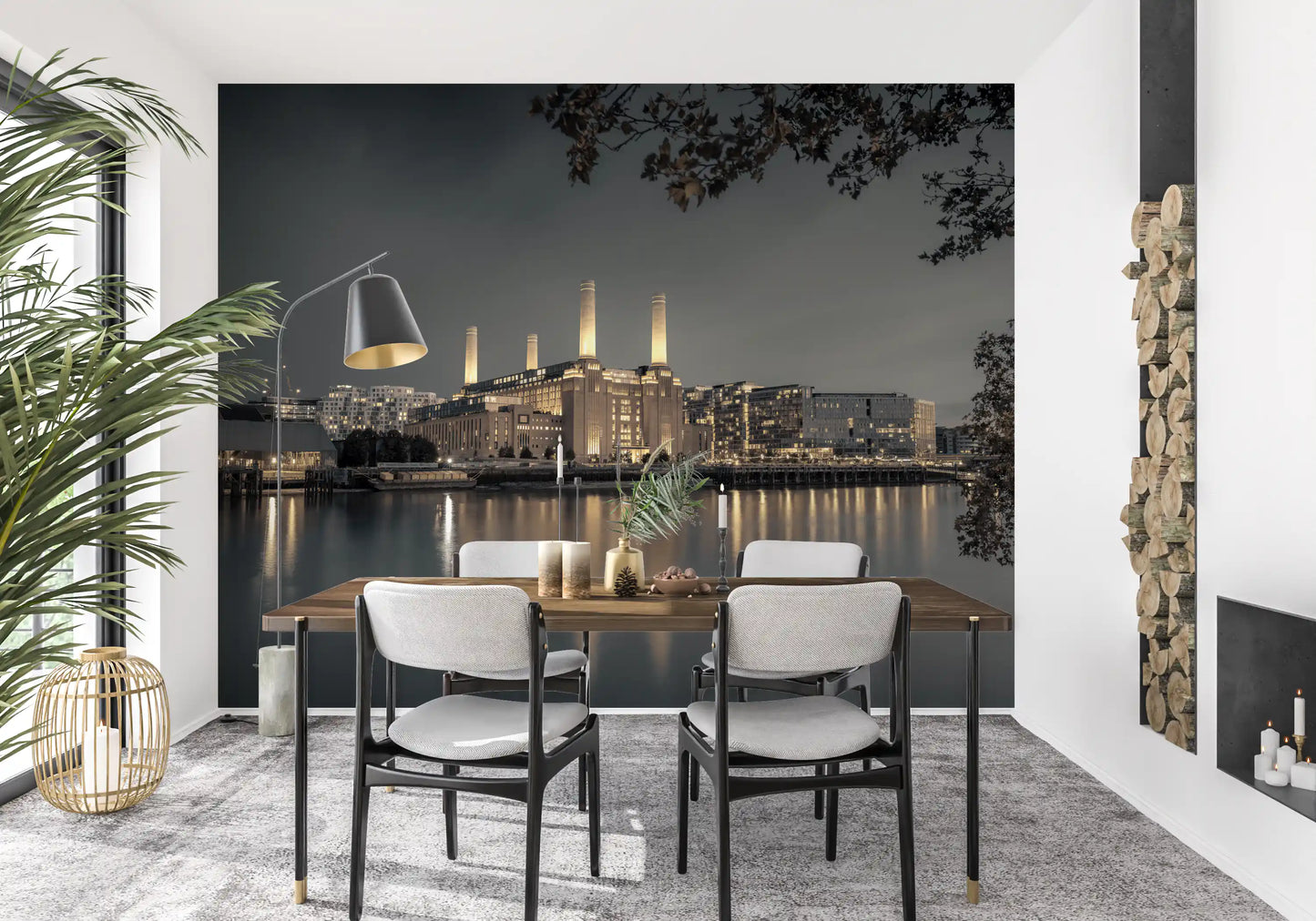 London's Illuminated Icon Wall Mural