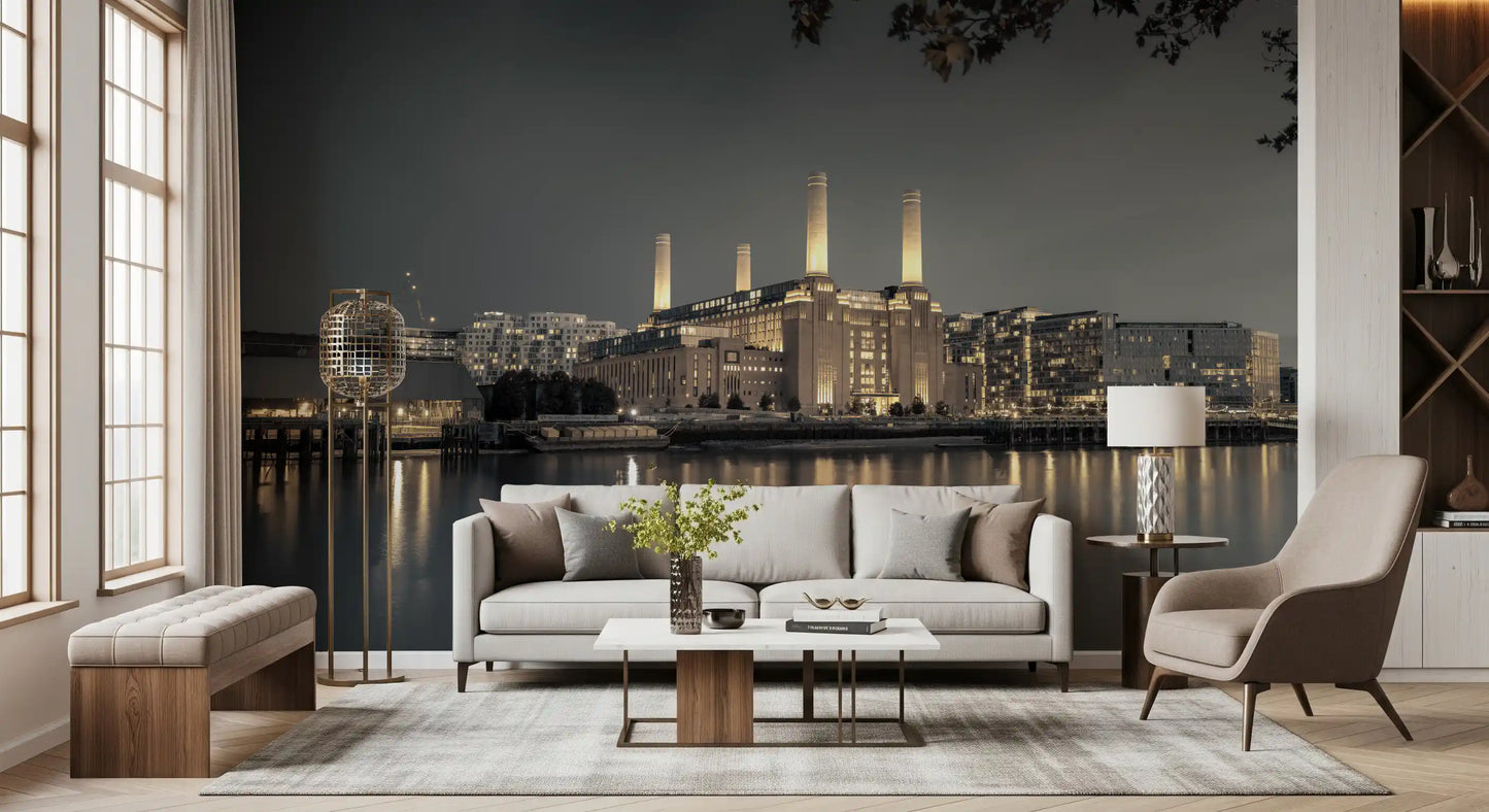 London's Illuminated Icon Wall Mural