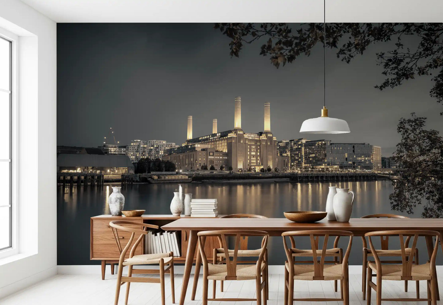 London's Illuminated Icon Wall Mural