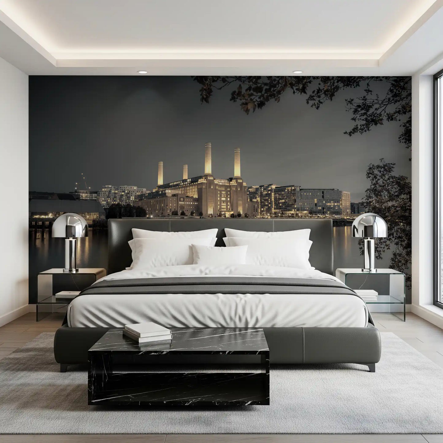 London's Illuminated Icon Wall Mural