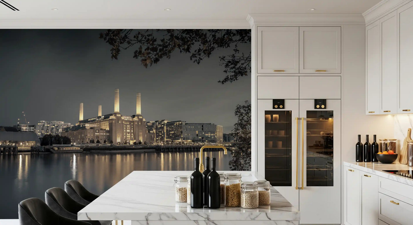 London's Illuminated Icon Wall Mural