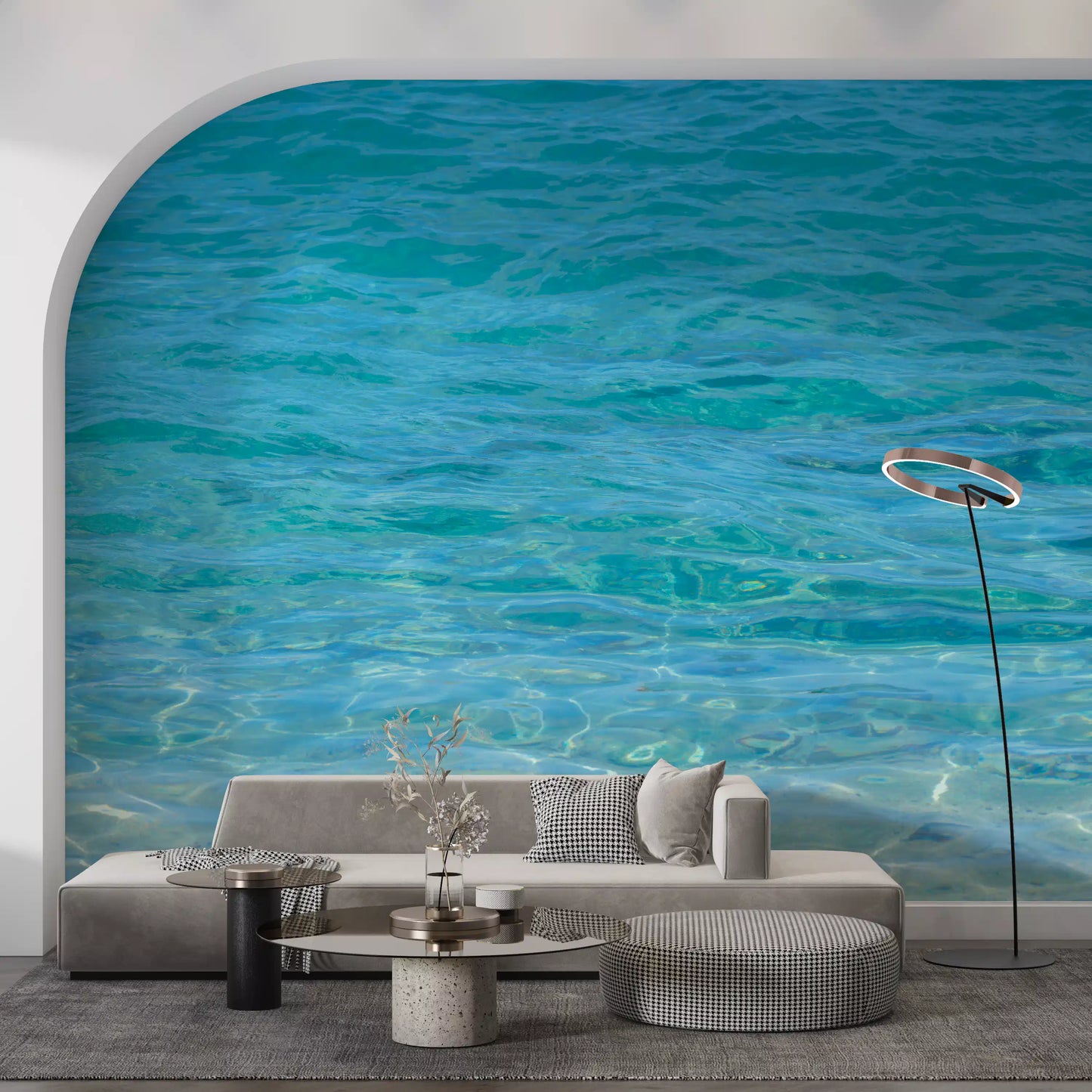 Aqua Serenity Wall Mural