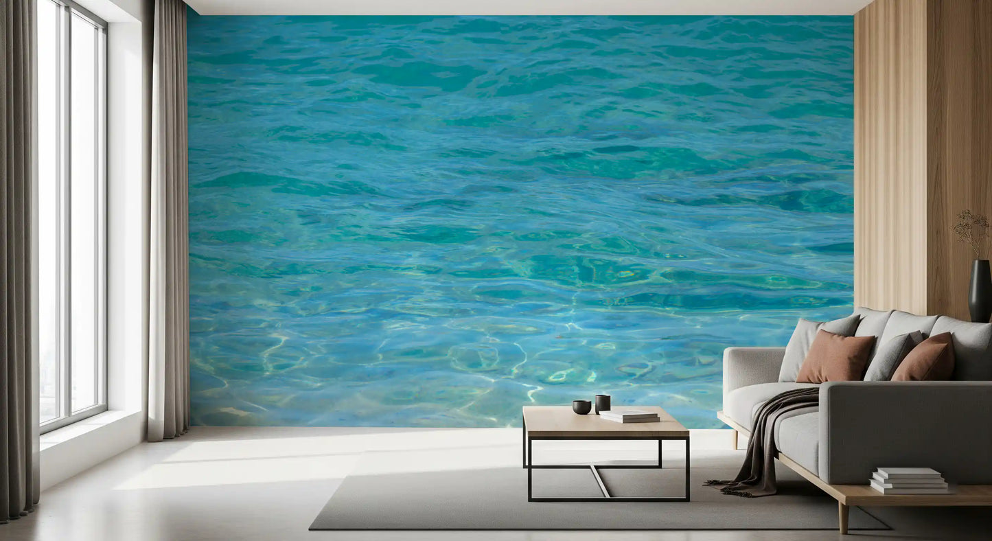 Aqua Serenity Wall Mural