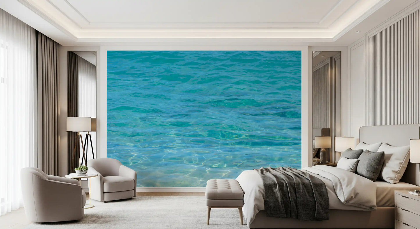 Aqua Serenity Wall Mural