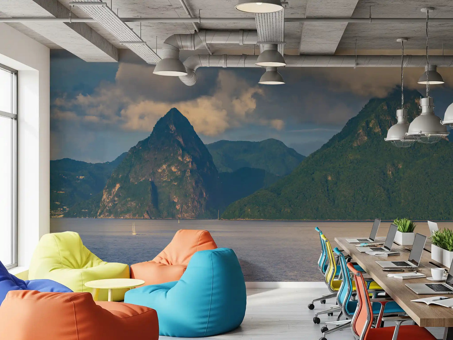 Caribbean Majesty: Pitons Serenity Wall Mural