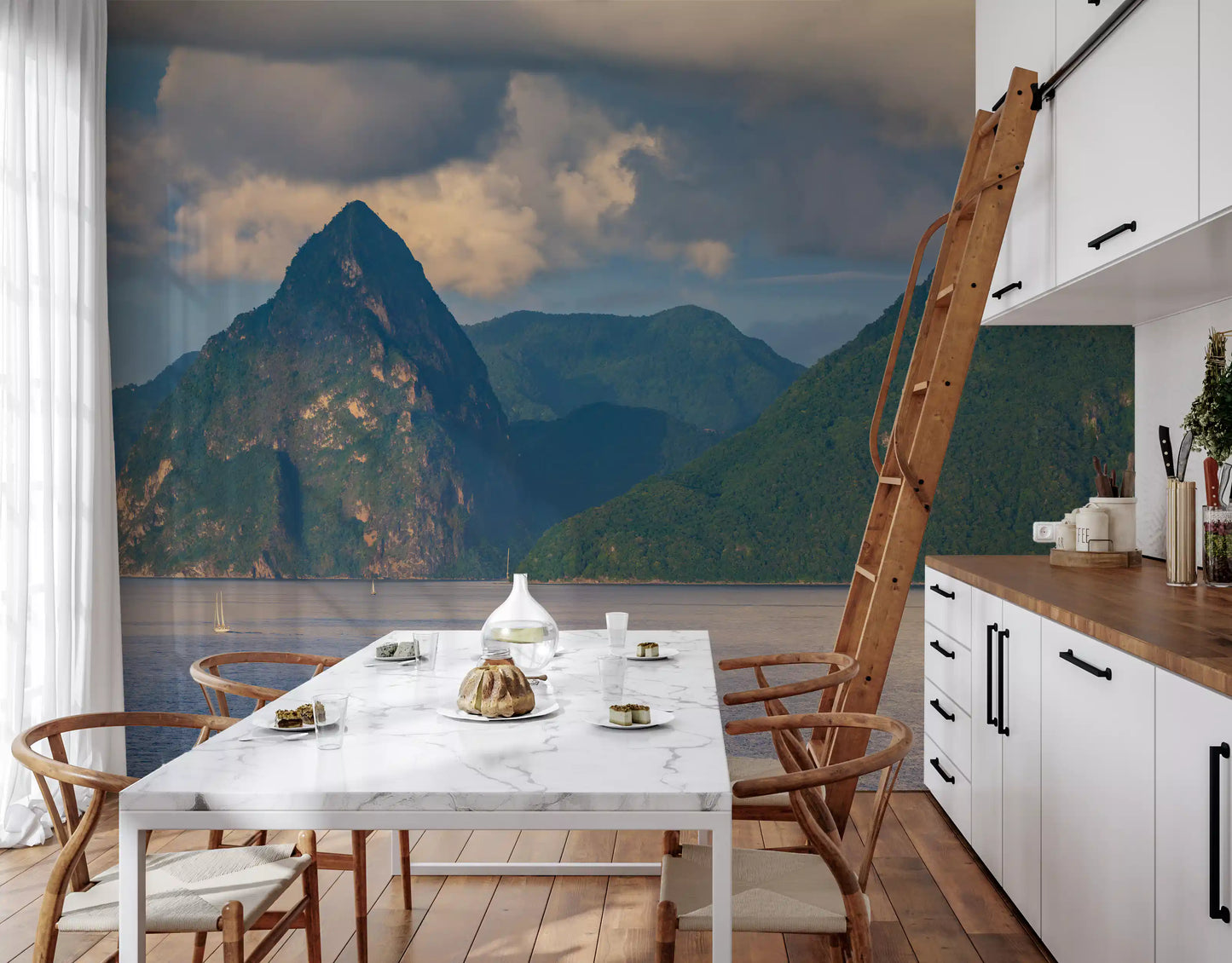 Caribbean Majesty: Pitons Serenity Wall Mural