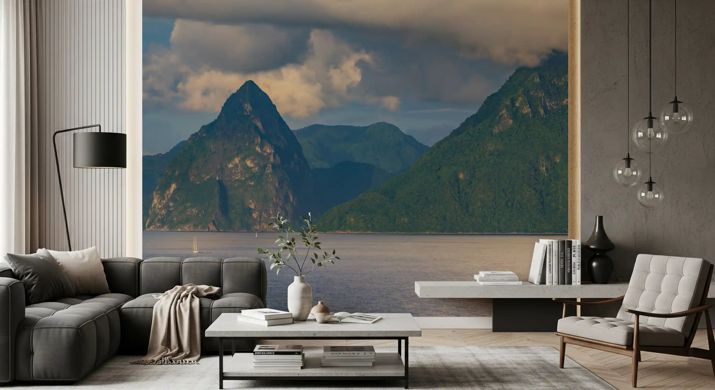 Caribbean Majesty: Pitons Serenity Wall Mural