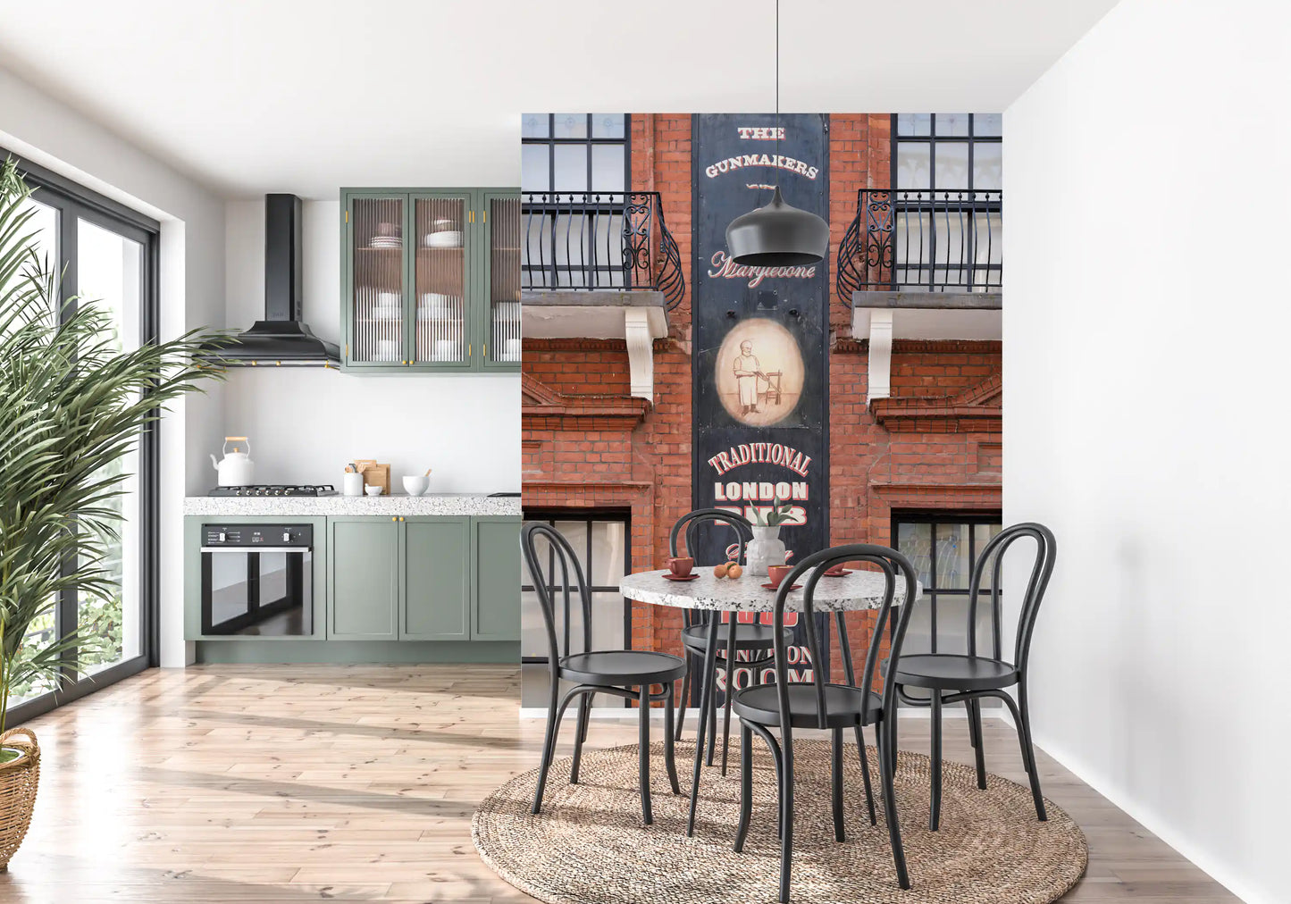 Marylebone Gunmakers Pub Facade Wall Mural