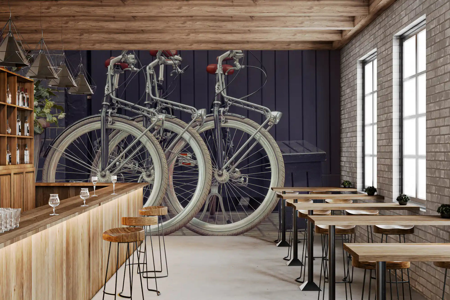 Vintage Urban Cycles Wall Mural