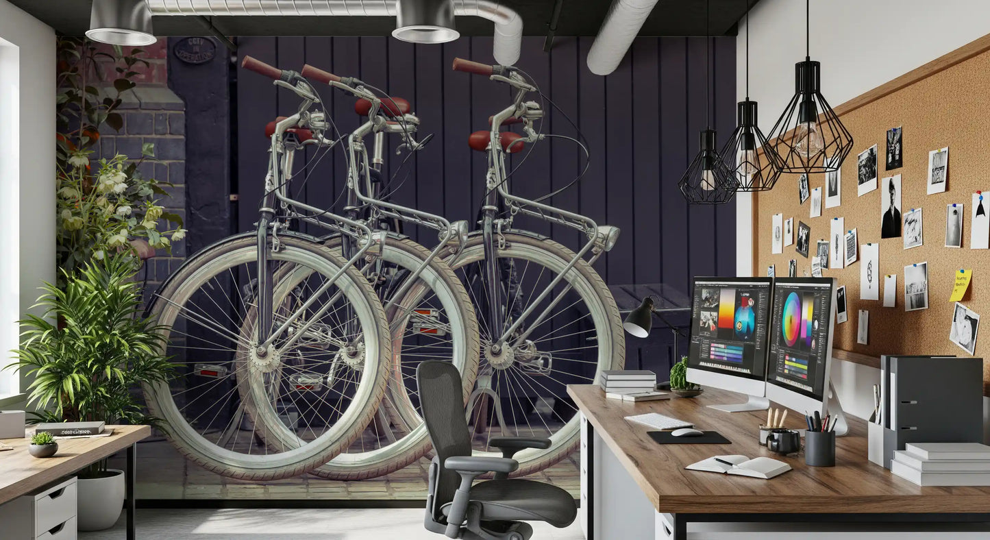 Vintage Urban Cycles Wall Mural