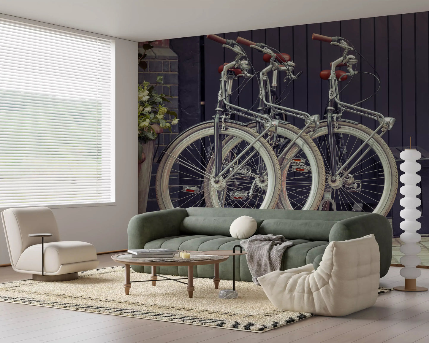 Vintage Urban Cycles Wall Mural