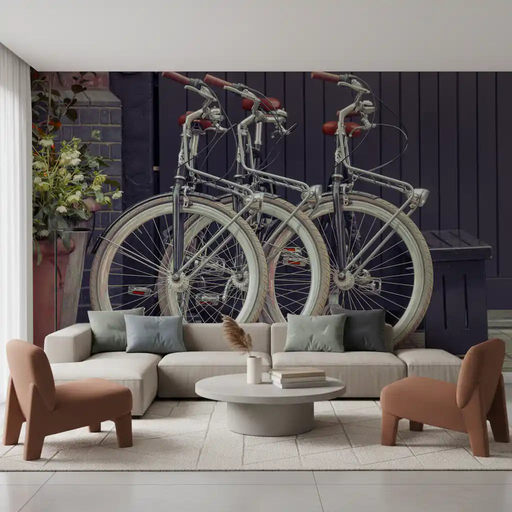 Vintage Urban Cycles Wall Mural