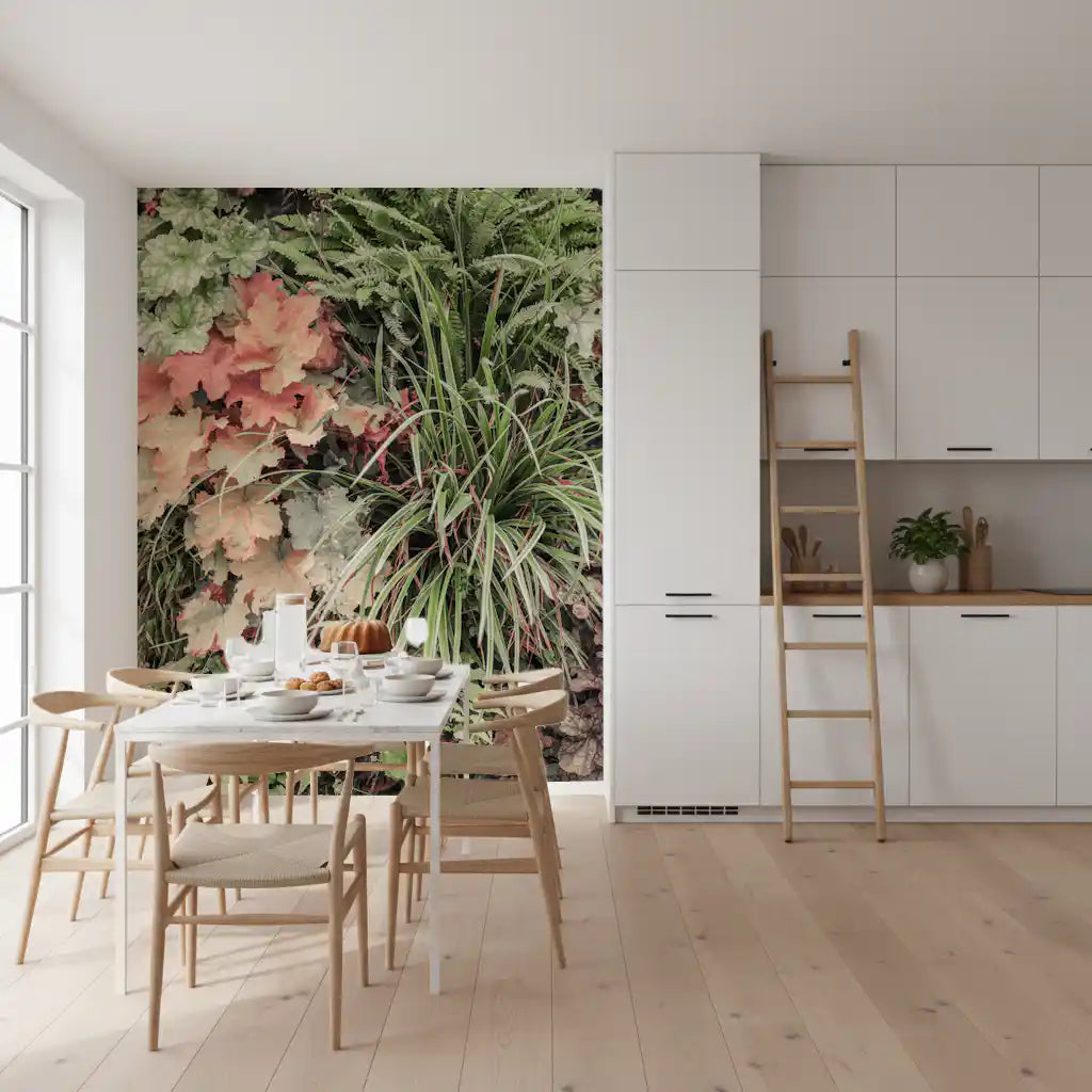 Muted Garden Layers Wall Mural